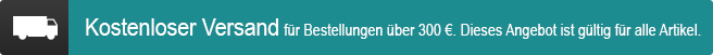 Versandkostenfreie Lieferung für viele Artikel